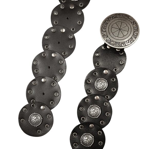 6633 Women Western Style Fashion Leather Belt With Metal Buckle main image 6
